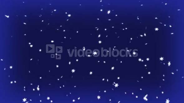 Snow Particles Dark Blue