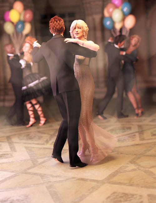 Ballroom Dance Poses (converted from Genesis 3) for Genesis 8