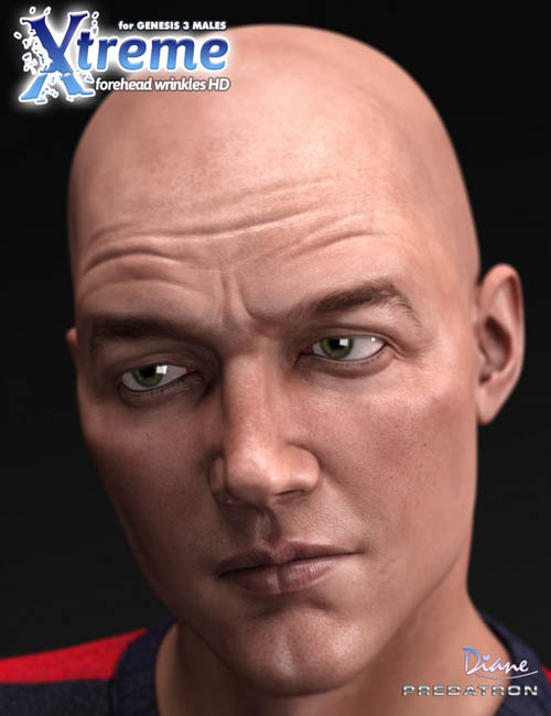 Xtreme Forehead Wrinkles HD for Genesis 3 Male(s)