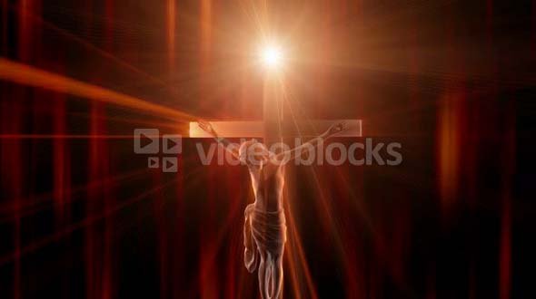 Light Over the Cross of the cross Jesus