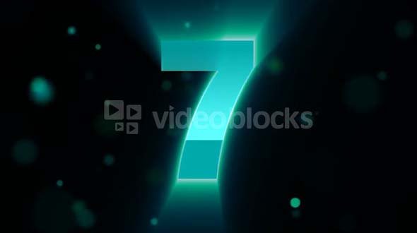 Blue Particle Countdown