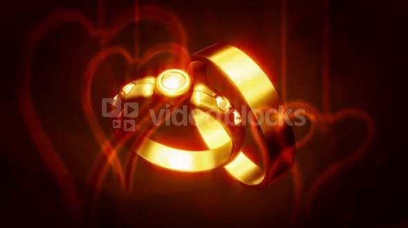 a Gold ring light Love
