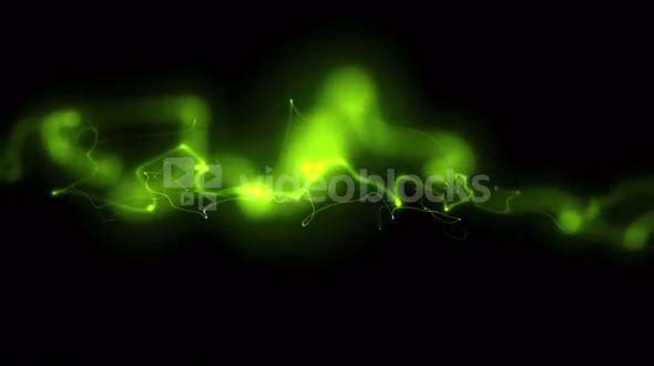 Abstract Bright Green Form Visualization 1