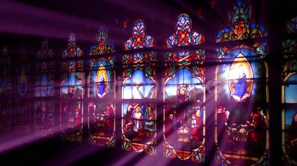 Beautiful Stained Glass Wall