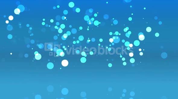 Drifting Blue Particles Sparkle