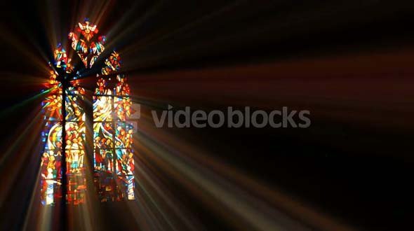 Light Rays Through Stained Glass