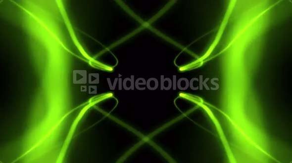 Abstract Bright Green Form Visualization 9