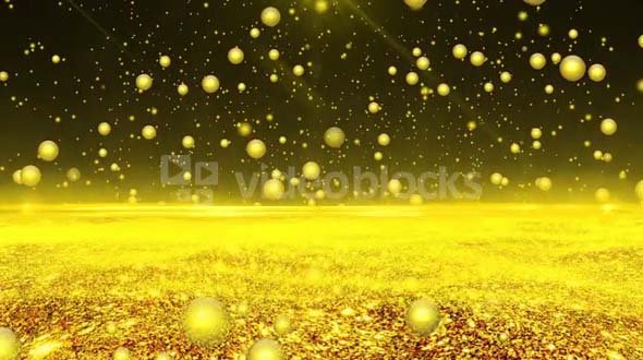 Golden Abstract Space Creative Background