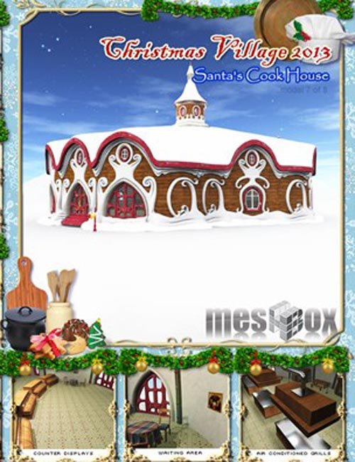Santa's Cookhouse - Christmas Village 13