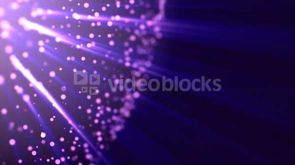 Purple Points and Light Beams Motion Background