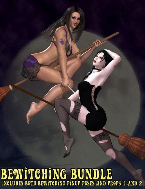 Bewitching Pinup Poses and Props Bundle