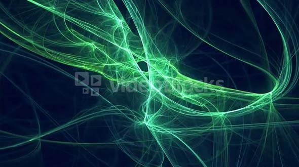 Abstract Moving Green Web