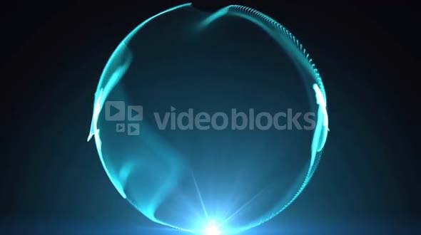 Ring With Blue Light Flare