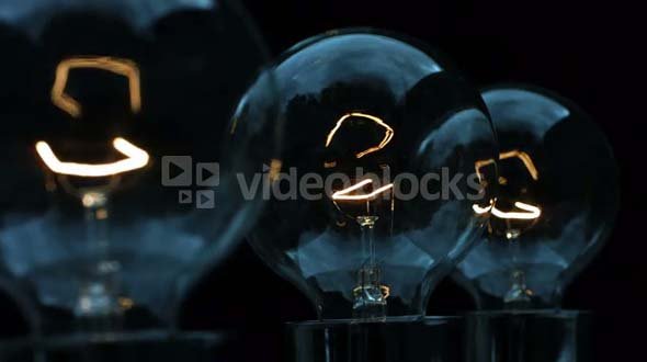 Three Lightbulbs Filament