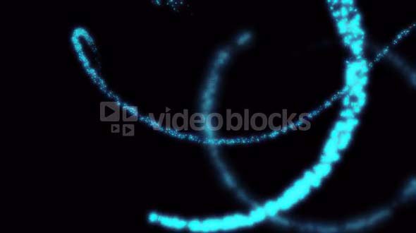 Swirling Blue and Black Particles