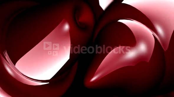 Flowing Red Abstract shape