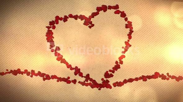 Rose Pedal Heart