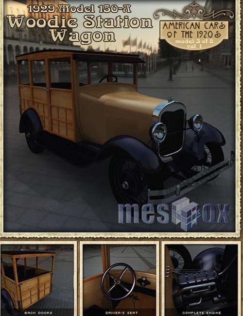 1929 Model 150A Woodie Station Wagon R2