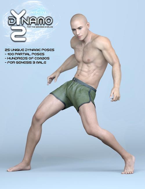 dYnamo 2 Poses for Genesis 3 Male(s)