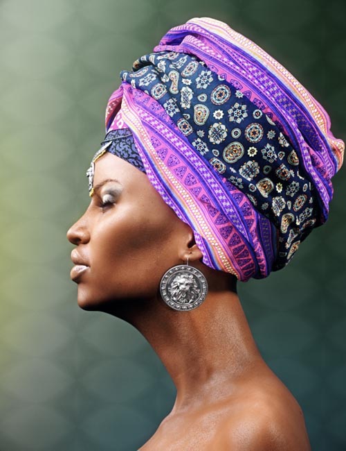 African Headwear (converted from G3F) for Genesis 8 Female(s)