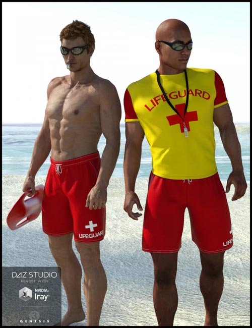 Lifeguard Uniform for Genesis 3 Male(s)