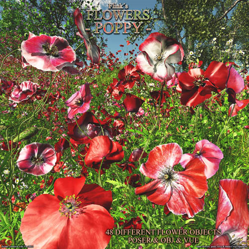 Flinks Flowers - Flower 4 - Poppy
