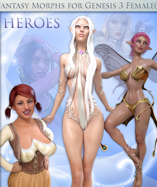 Fantasy Shapes: Heroes for Genesis 3 Females(s)