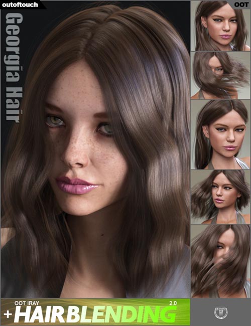 Georgia Hair and OOT Hairblending 2.0 for Genesis 3 Female(s)
