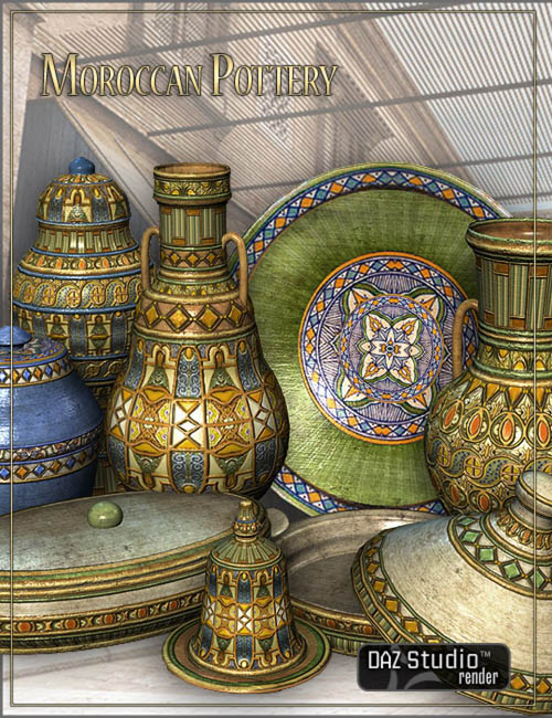 9805 Moroccan Pottery [ Iray UPDATE ]