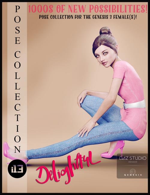 I13 Delightful Pose Collection For The Genesis 3 Females Daz3d And