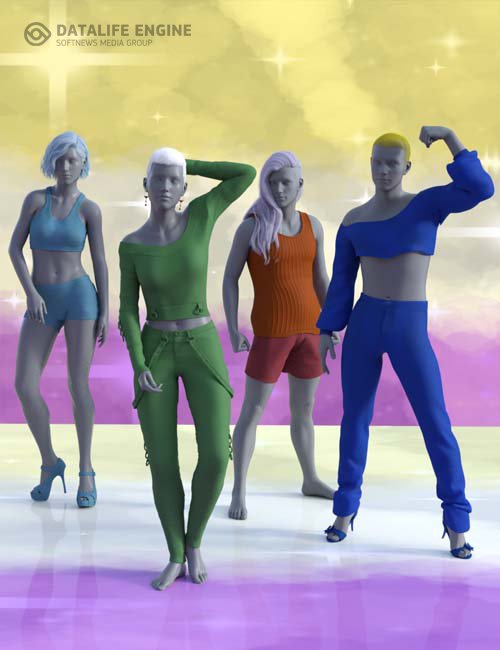 Non-Binary Masculine Poses for Genesis 8