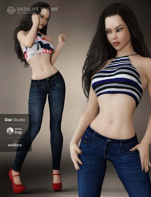 Cute Casual Outfit for Genesis 8 Females