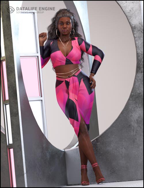 On Fleek Outfit with dForce for Genesis 8 Females