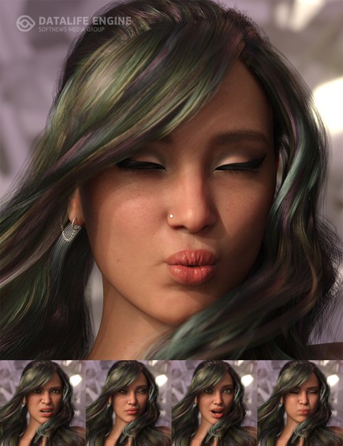 Emotional Response: Mix and Match Expressions for Genesis 8.1 Female