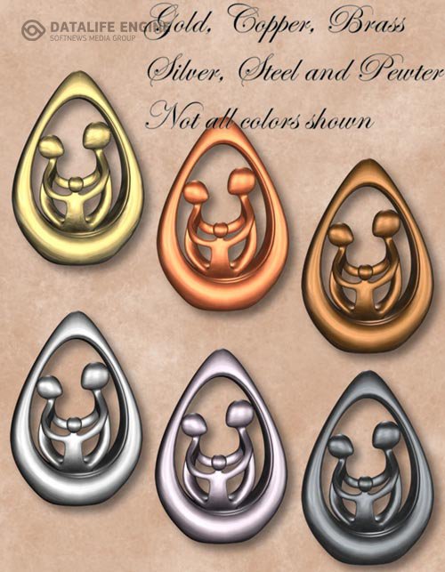 Shaders Revisited - Metallic jewellery shaders for Poser