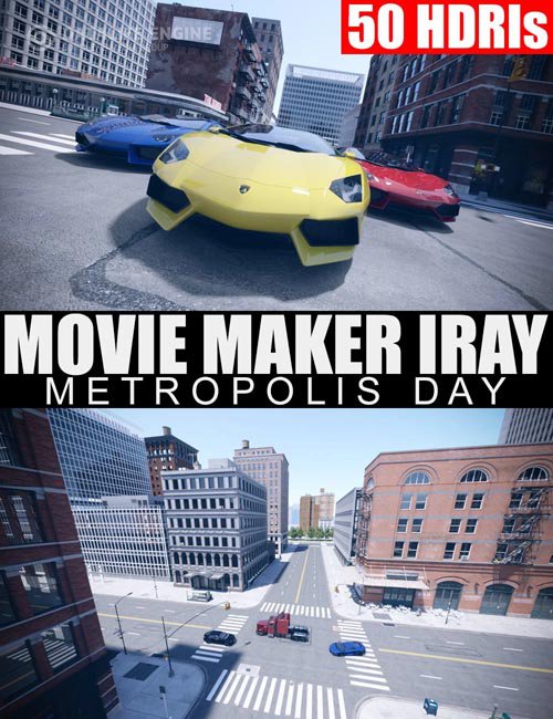 50 HDRIs - Movie Maker Iray - Metropolis Day