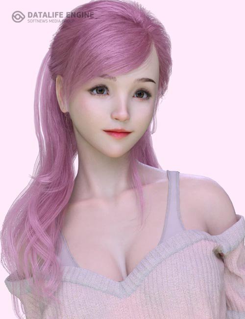 Lurys with Expressions and Hair with dForce for Genesis 8.1 Female