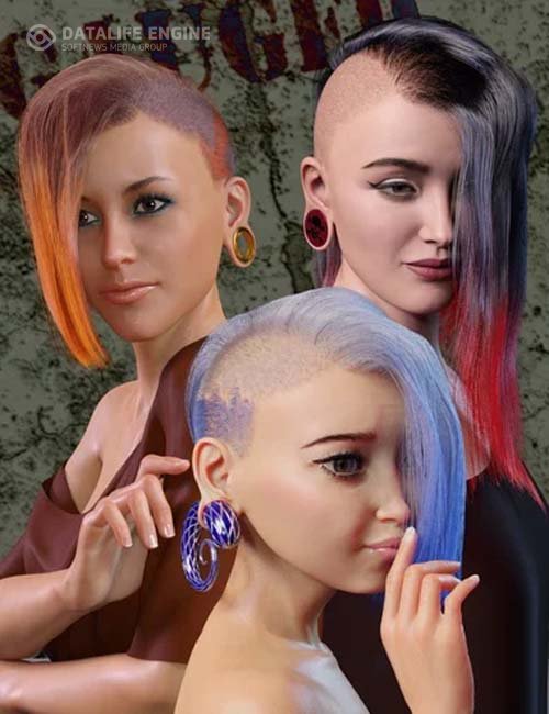 Gauged Ears and Jewelry for Genesis 8.1 Female