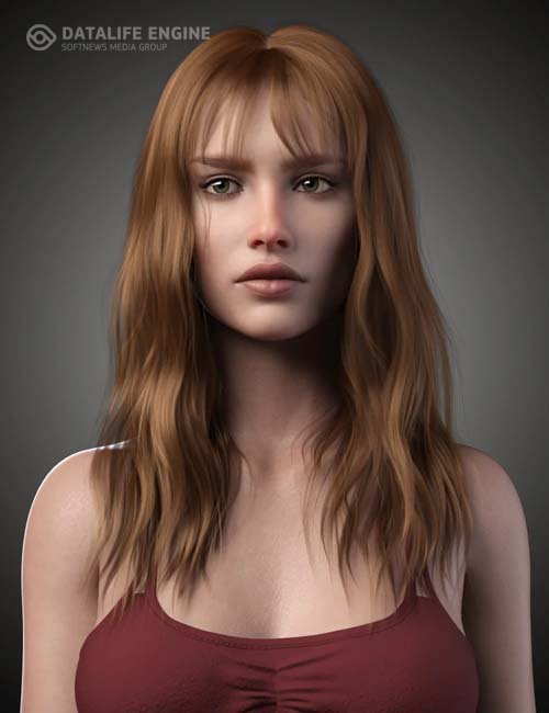 Flora Hair For Genesis 8 and 8.1 Female