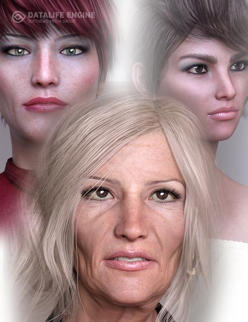 Mother and Daughters HD for Genesis 8 Female