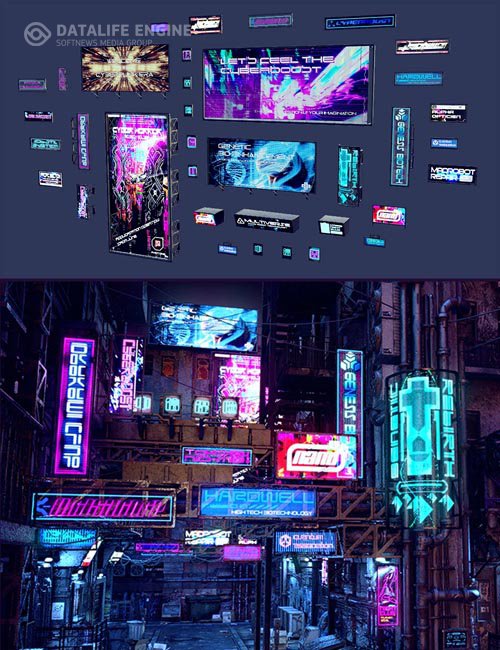 Cyberpunk Neon Signs