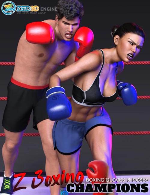 Z Boxing Champions Gloves and Poses