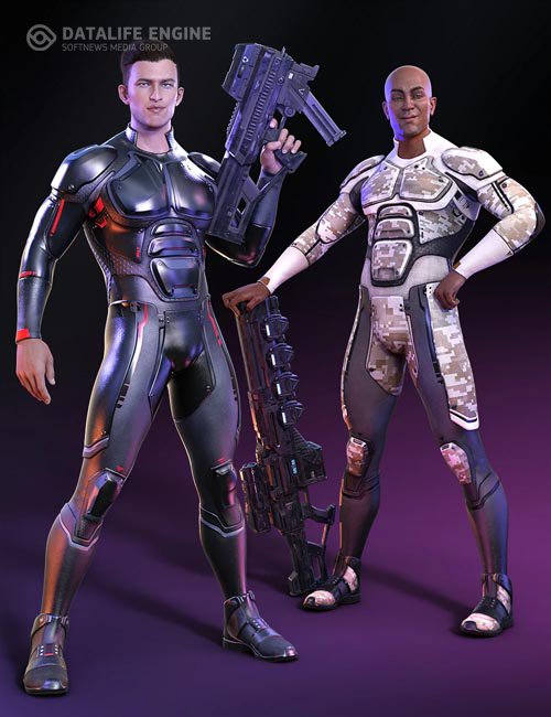 OMNI Suit for Genesis 8 and 8.1 Male Outfit Textures