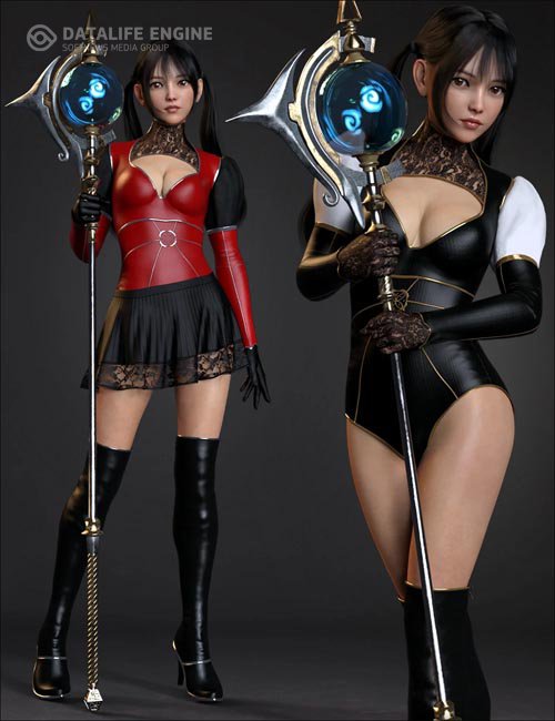 dForce Miki the Witch Outfit Set for Genesis 8 Females